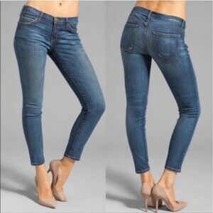 CURRENT/ELLIOTT The Crop Skinny Jeans in Lovely Womens 27